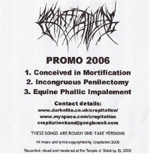 Crepitation : Promo 2006